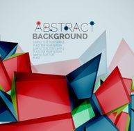 Geometric shapes with sample text Abstract template N69