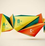 Geometric shapes in the air Vector abstract background N106