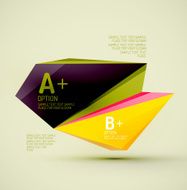 Geometric shapes in the air Vector abstract background N108
