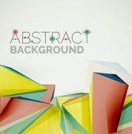 Geometric shapes in the air Vector abstract background N110