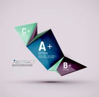 Geometric shapes with sample text Abstract template N72