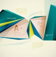 Geometric shapes in the air Vector abstract background N113