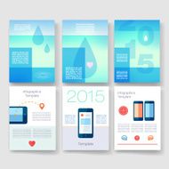 Templates Design Set of Web Mail Brochures Mobile Technology Infographic N31