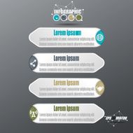 3D Infographic Paper Style Vector N2