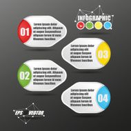 3D Infographic Paper Style Vector N3