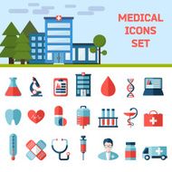 Medical Flat Infographic Background N2