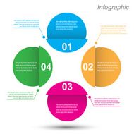 Infographic design template with paper tags N50