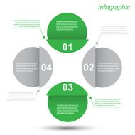 Infographic design template with paper tags N51