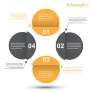 Infographic design template with paper tags N54