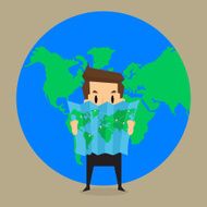 business man noted is all over the world
