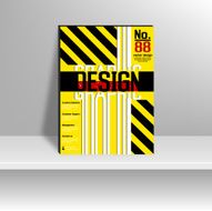 Magazine cover template vector design