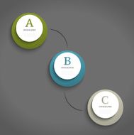 Infographics design template Business concept with 3 options N5