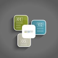 Infographics design template Business concept with 3 options N6
