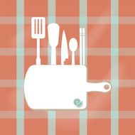 kitchenware sign concept illustration