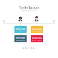 Timeline Infographic With avatar