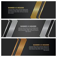 gold silver and bronze color banner