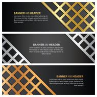 gold silver and bronze banner template design net style
