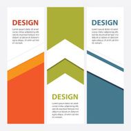 Design clean number banners template graphic or website layout N7
