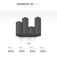 Vector 3d arrows infographic Template for diagram graph prese N2