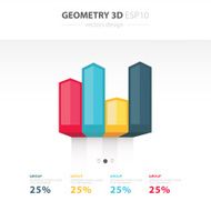 Vector 3d arrows infographic Template for diagram graph prese N4