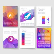Templates Design Set of Web Mail Brochures Mobile Technology Infographic N32