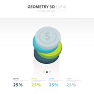 Star Icons Infographic template white color N5