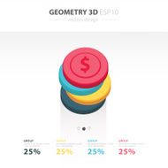 Star Icons Infographic template white color N6