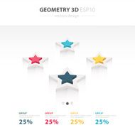 Star Icons Infographic template