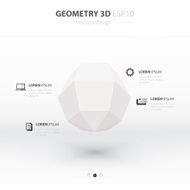 Sphere Geometry Abstract 3D Infographic And Icons Design white C