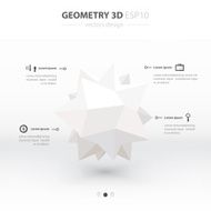 Geometry Abstract 3D Infographic And Icons Design white Color St N2