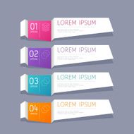 Modern infographics options banner vector illustration