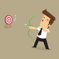 businessman successful in the goals that aim N2
