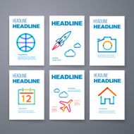 Templates Design Set of Web Mail Brochures Mobile Technology Infographic N42