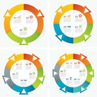 set of infographic templates N7
