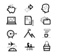 management or analytics e-commerce web design objects business office N2