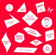 Abstract labels with Quote infographic N4