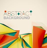 Geometric shapes in the air Vector abstract background N115