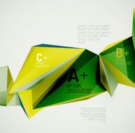 Geometric shapes in the air Vector abstract background N116