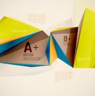 Geometric shapes in the air Vector abstract background N117
