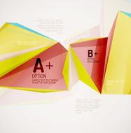 Geometric shapes in the air Vector abstract background N120
