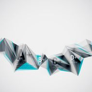 Geometric shapes in the air Vector abstract background N122