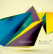 Geometric shapes in the air Vector abstract background N123