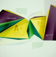 Geometric shapes in the air Vector abstract background N124