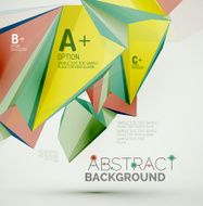 Geometric shapes in the air Vector abstract background N125