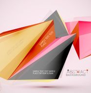 Geometric shapes in the air Vector abstract background N126