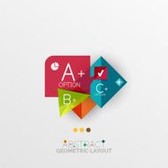 Modern abstract geometric info banner N49