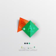 Modern abstract geometric info banner N51