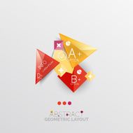 Modern abstract geometric info banner N53