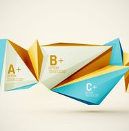Geometric shapes in the air Vector abstract background N128