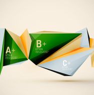 Geometric shapes in the air Vector abstract background N130